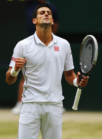 Djokovic juhli Wimbledonissa