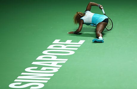 Serena Williamsille käsittämätön shokkitappio Singaporessa