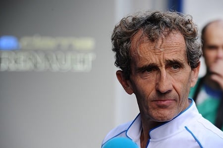 Alain Prost psyykkaa Nico Rosbergia Alain Prost psyykkaa Nico Rosbergia