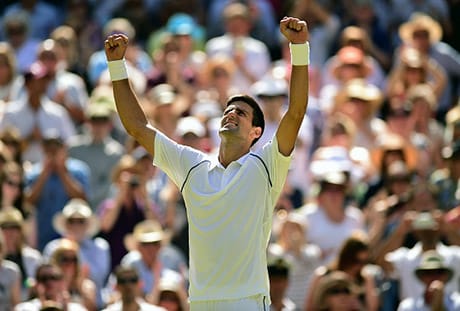 Novak Djokovic Wimbledoniin ennätysjahdissa