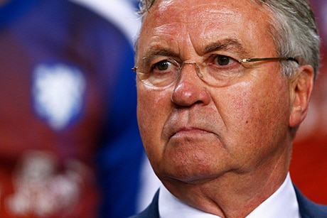 Kuva todistaa: Guus Hiddink on jo Lontoossa