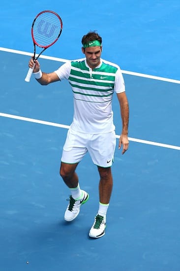 Federer palasi tyylikkäästi massakentille