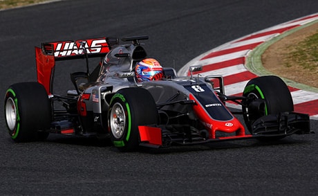 Romain Grosjean ja Sergio Perez iloitsivat Romain Grosjean ja Sergio Perez iloitsivat