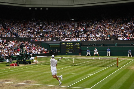 Andy Murray erän päässä Wimbledonin mestaruudesta