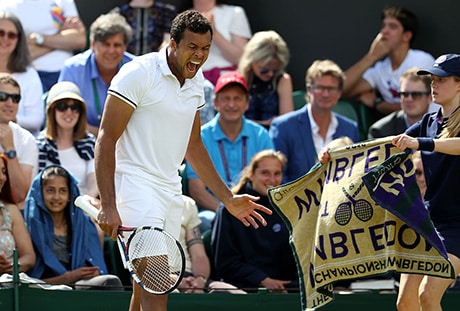 Tsonga taisteli maratonottelusta jatkoon Wimbledonissa