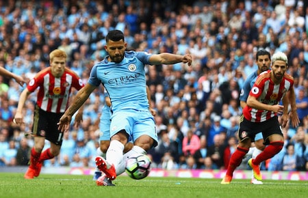 Sergio Agüero vei Cityn nopeasti johtoon Sergio Agüero vei Cityn nopeasti johtoon