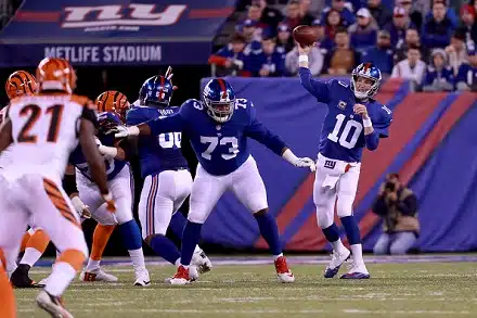 New York Giants jatkoi voittoputkeaan NFL:ssa