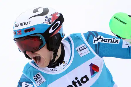 Jens Hettinen kaukana kärjestä Kranjska Goran pujottelussa