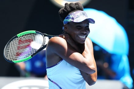 Venus Williams Australian avointen välieriin 14 vuoden tauon jälkeen