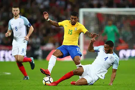 Englanti ja Brasilia maalittomaan Wembleyllä