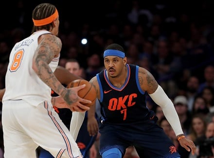 Carmelo Anthony joutui pettymään paluussaan Madison Square Gardeniin