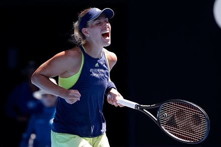 Angelique Kerber joutui taistelemaan täydet kolme erää taiwanilaisyllättäjää vastaan