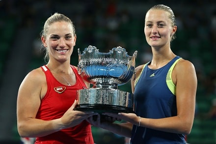 Ranskalaiselle uran toinen naisten nelinpelin Grand Slam -mestaruus