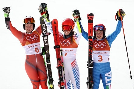 Mikaela Shiffrin laski olympiakultaa