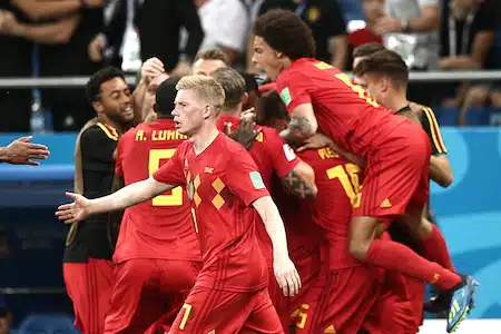 Belgia otti dramaattisen voiton viime hetkillä MM-jalkapallossa