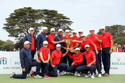 Kapteeni Tiger Woods tunteellisena USA:n juhliessa Presidents Cupissa – ”Olen itkenyt aika pitkälti jokaisessa voitossamme”