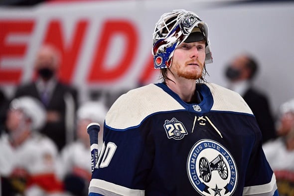 Joonas Korpisalo nautti NHL-paluustaan vaikka vi**ttikin