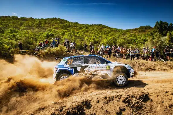 Lindholm johtaa WRC3-luokkaa Jyväskylässä avauspäivän jälkeen