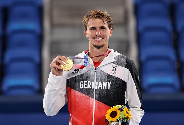 Saksan Alexander Zverev juhli tenniksen olympiakultaa