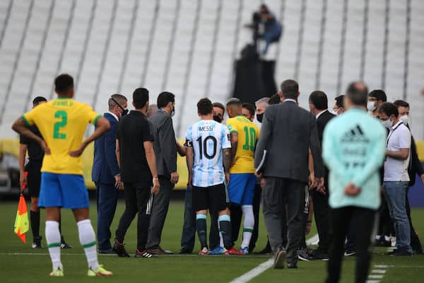 Brasilian ja Argentiinan keskeytettyä MM-karsintaottelua ei pelata Brasilian ja Argentiinan keskeytettyä MM-karsintaottelua ei pelata