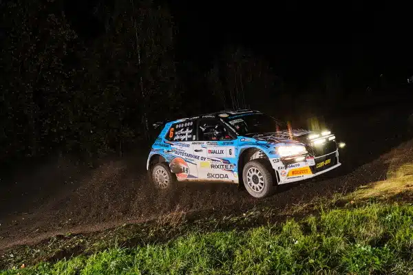 Asunmaa WRC3-luokan kolmantena ensimmäisen ajopäivän jälkeen