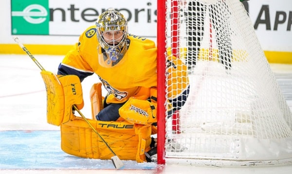 Juuse Saros ja kantripojat kestivät loppuun saakka syntisessä kaupungissa – Mikael Granlundin syöttö antoi alkutahdit