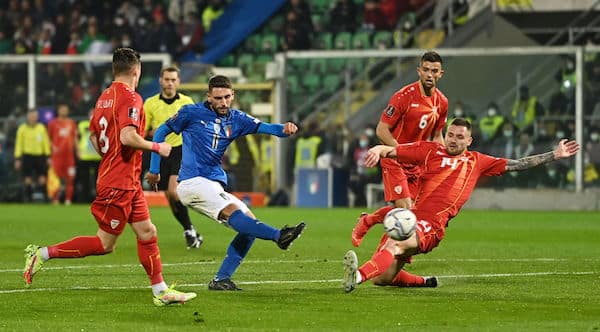 Jättimäinen yllätys! Pohjois-Makedonia pudotti Italian jalkapallon MM-kisoista