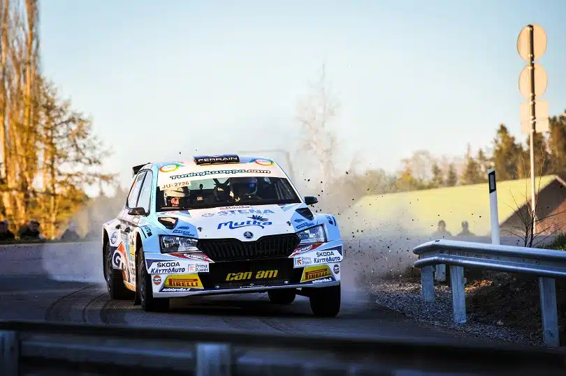 Teemu Asunmaa nousi SM-rallin kärkeen