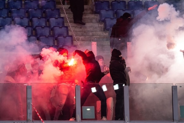 Rooman jalkapalloderby lähti lapasesta