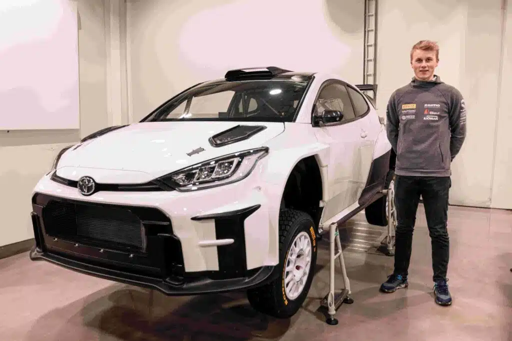 Suomalaislupaus Toyota Yaris Rally2:n puikoissa Arctic Lapland Rallyyn