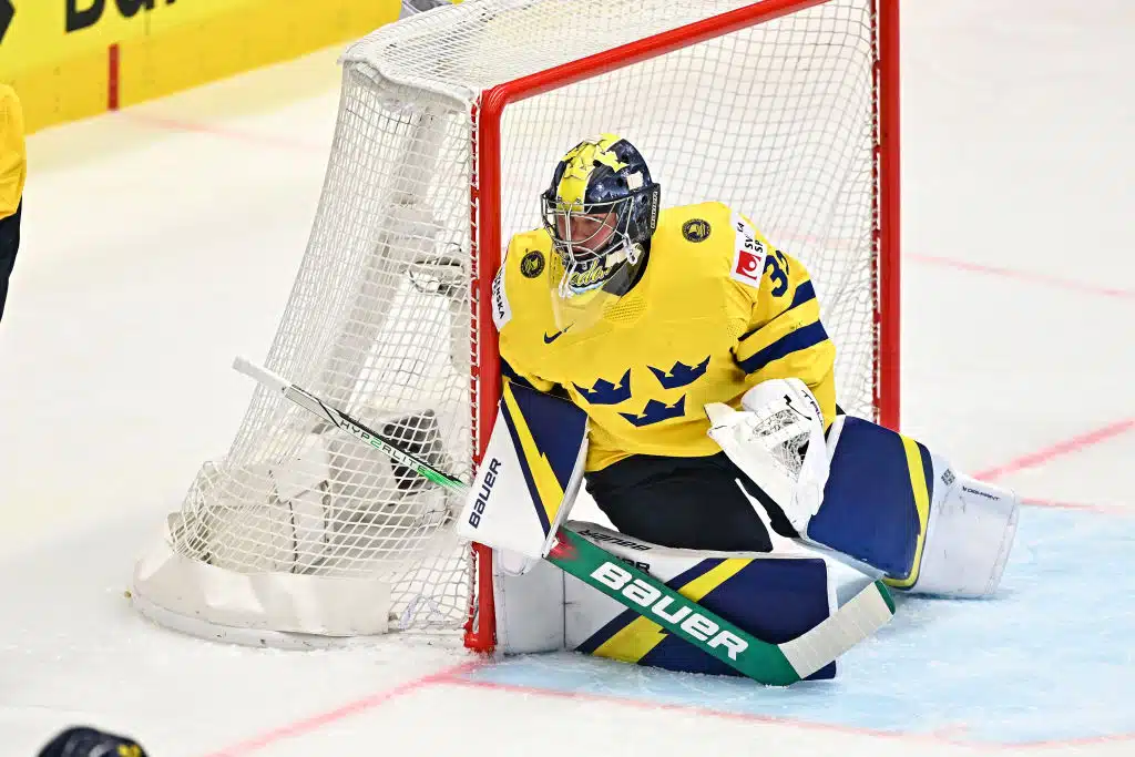 Ruotsin NHL-maalivahti hehkutti Emil Larmia Ruotsin NHL-maalivahti hehkutti Emil Larmia