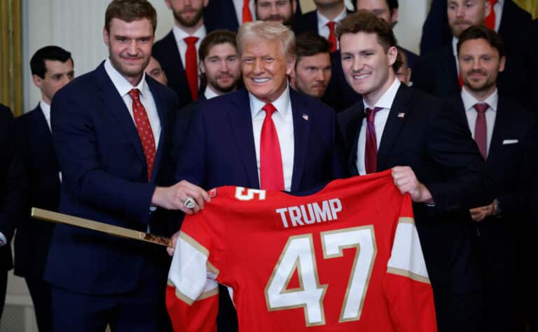 Näin Aleksander Barkov kommentoi vierailua Valkoisessa talossa