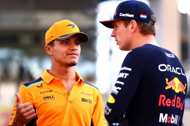 McLarenin Lando Norris teki tiukan linjauksen
