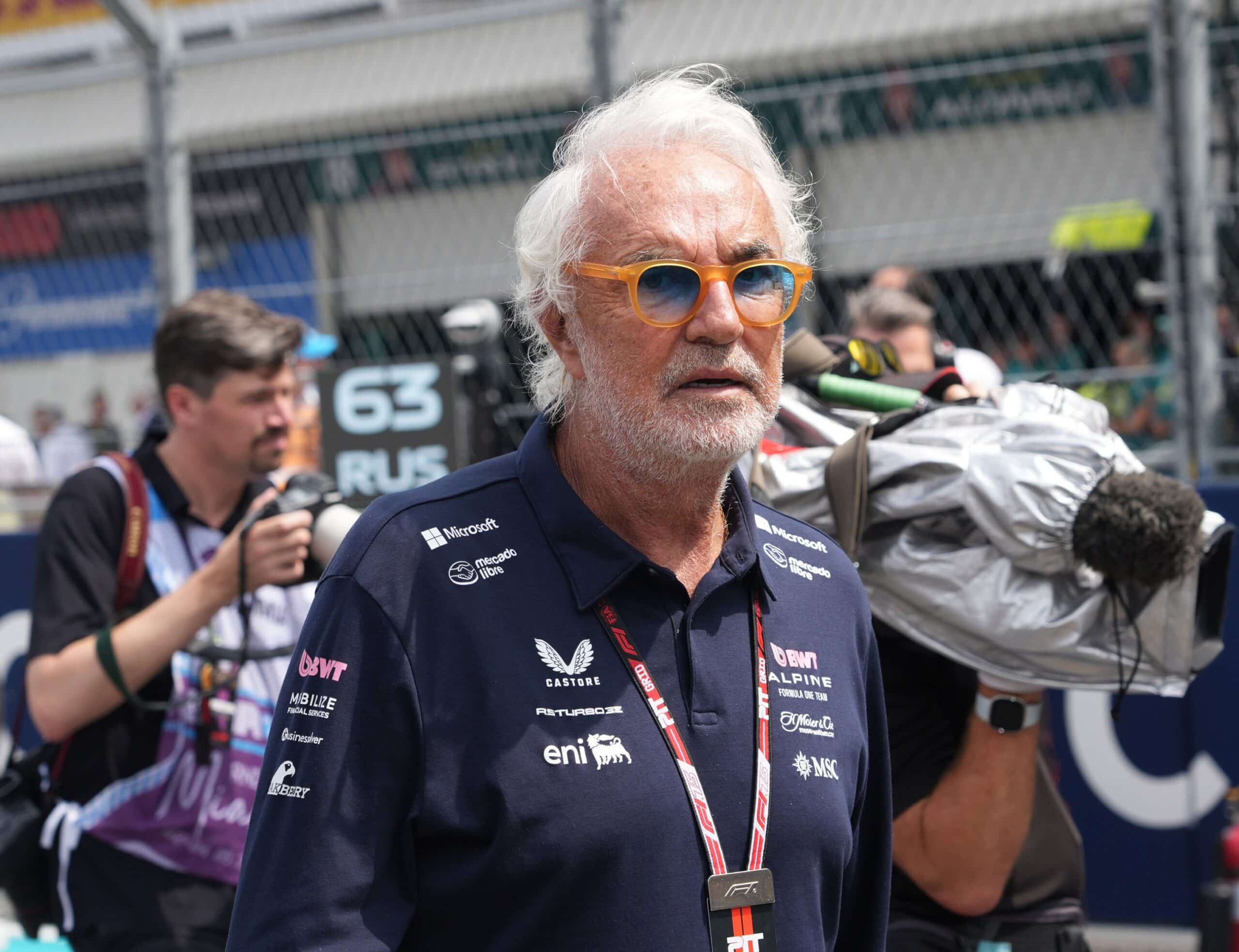 Schumacherilta tyly heitto Flavio Briatoresta