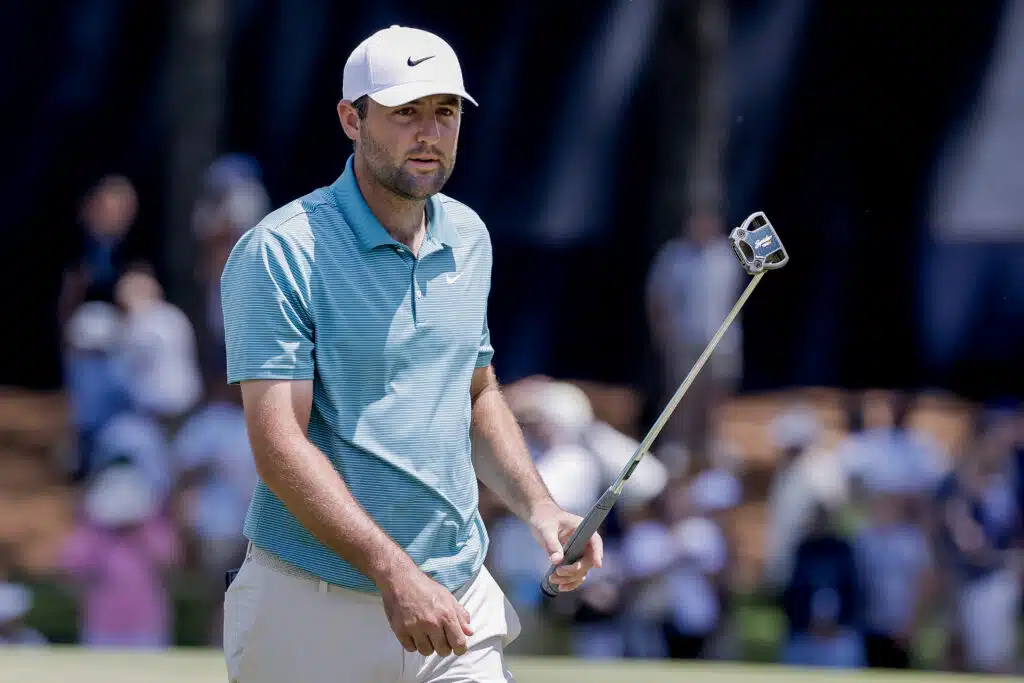 Scottie Scheffler juhlii kolmatta major-voittoaan