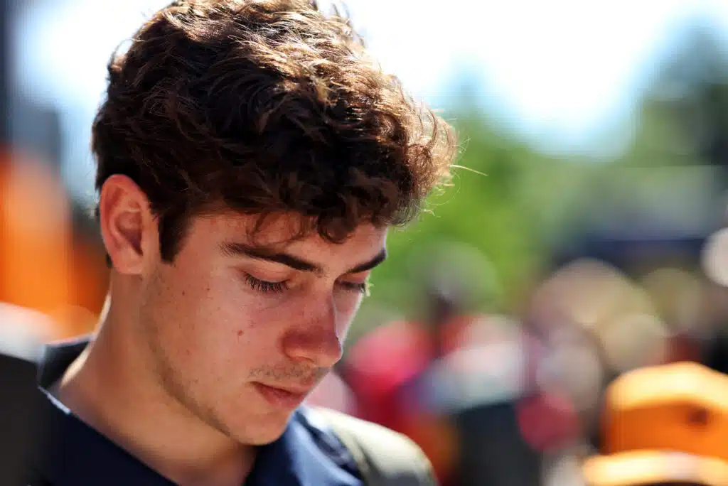 Alpinen F1-kuski Franco Colapinto ajoi rajusti ulos testeissä