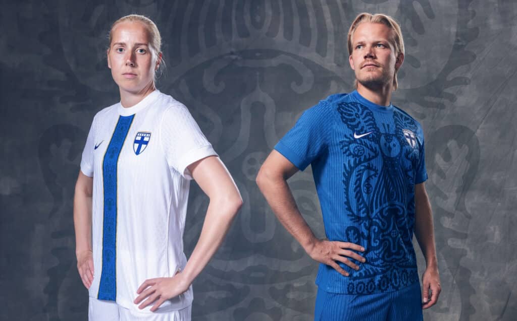 Hitti vai huti? Tältä näyttävät Suomen jalkapallo- ja futsalmaajoukkueiden uudet pelipaidat Hitti vai huti? Tältä näyttävät Suomen jalkapallo- ja futsalmaajoukkueiden uudet pelipaidat