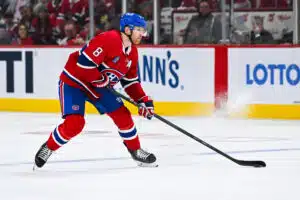 Mike Matheson löi Ridly Greigiä tämän maatessa jäässä – NHL rankaisi Canadiens-tähteä Mike Matheson, 2025 huhtikuu