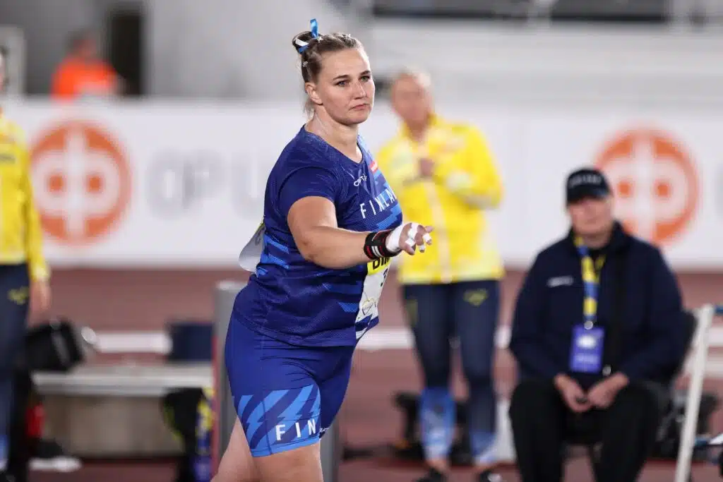 Suomalainen kuulantyöntäjä teki ulkoratojen ennätyksensä