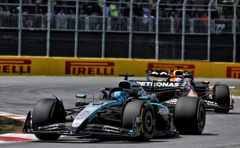 George Russell voittoon – Lando Norris mokasi surkeasti