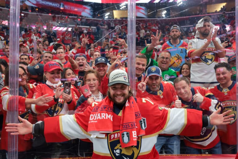 Florida Panthersin Stanley Cup-juhlissa nähtiin hyvin irvokas näky