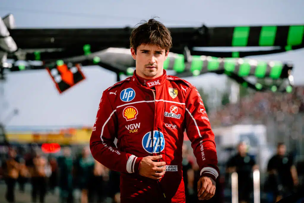 Ferrarin Charles Leclerc haukkui tallinsa pystyyn