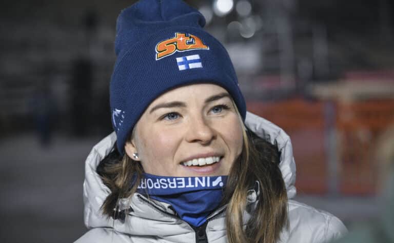 Krista Pärmäkoskella sauma Suomen olympiaennätykseen – ”En ole tuollaista miettinyt” Krista Pärmäkoskella sauma Suomen olympiaennätykseen – ”En ole tuollaista miettinyt”