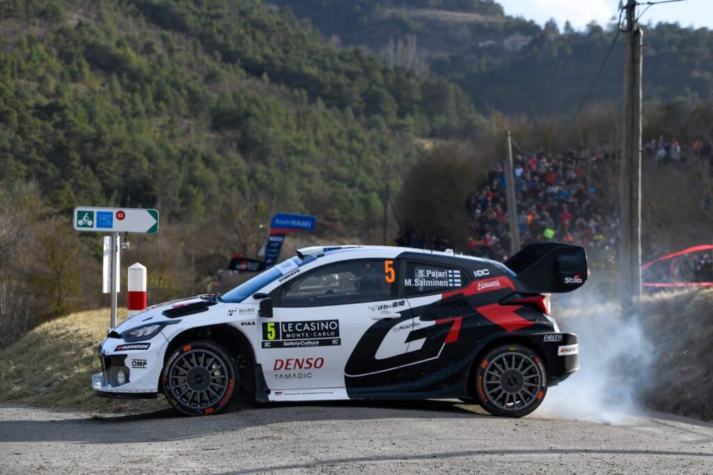 Sami Pajari Monte Carlon MM-rallissa tammikuussa 2025