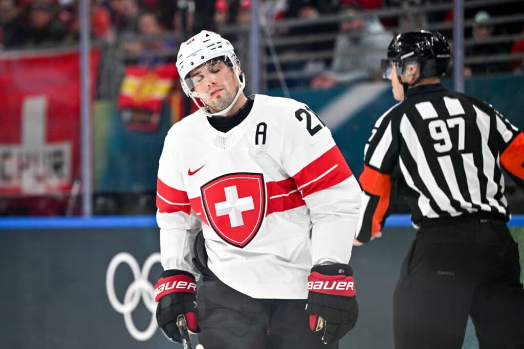 Sveitsin Kevin Fiala loukkaantui Kanadaa vastaan