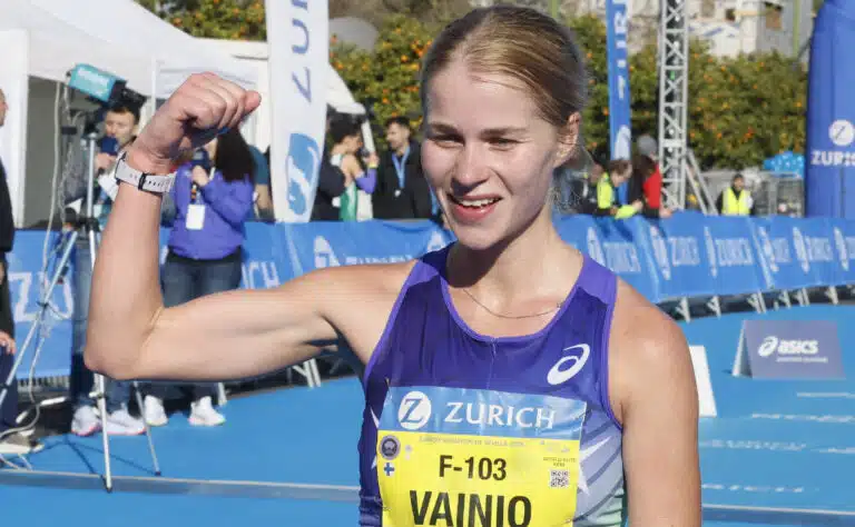 Alisa Vainio yllättyi vauhdistaan – ”Raskas reitti” Alisa Vainio yllättyi vauhdistaan – ”Raskas reitti”