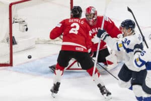 Näin Leijonien maalisankari Aatu Räty riemuitsi finaalipaikkaa