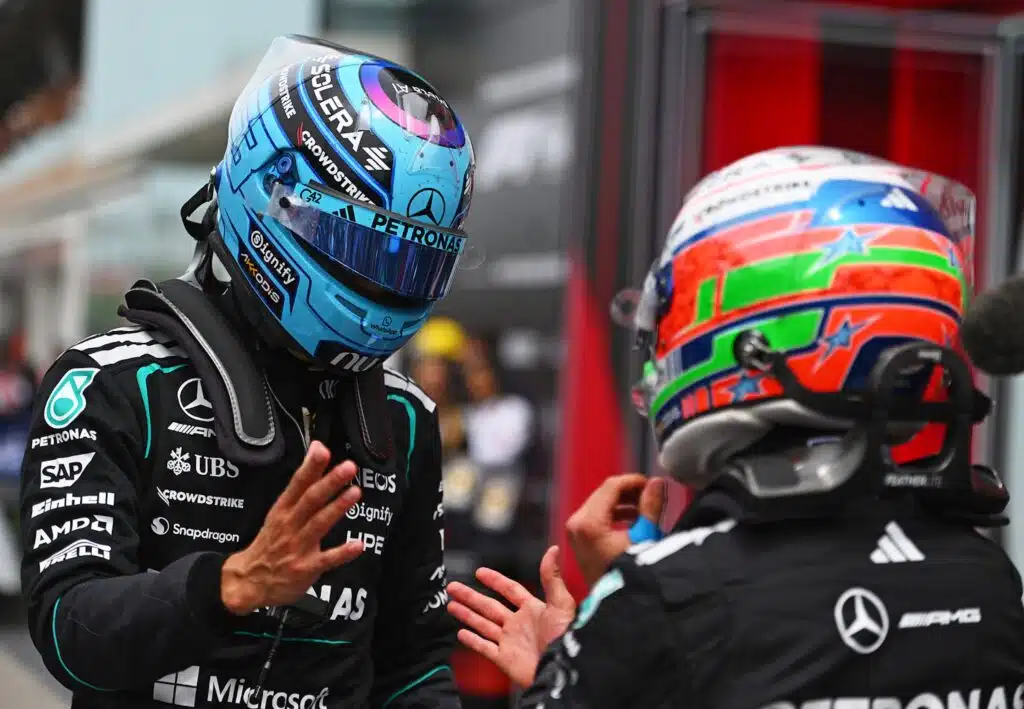 Mercedes-kuskien törmäys puhutti Kanadassa – George Russell rikkoi hiljaisuuden Mercedes-kuskien törmäys puhutti Kanadassa – George Russell rikkoi hiljaisuuden