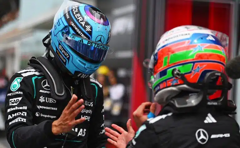 Mercedes-kuskien törmäys puhutti Kanadassa – George Russell rikkoi hiljaisuuden Mercedes-kuskien törmäys puhutti Kanadassa – George Russell rikkoi hiljaisuuden