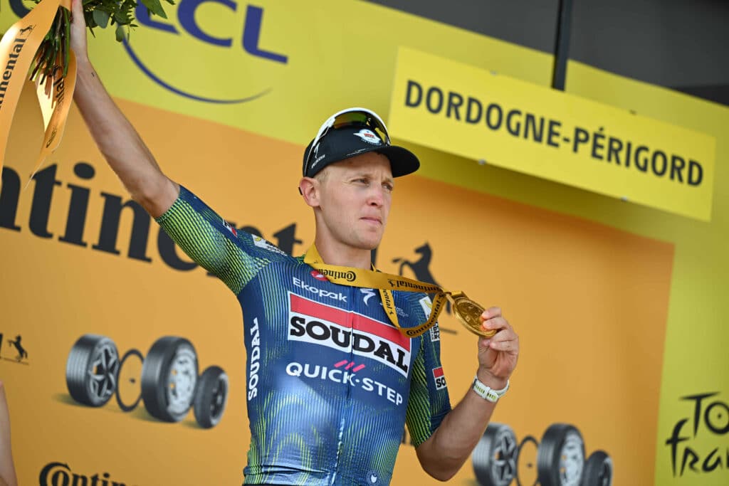 Tim Merlier juhli toista peräkkäistä etappivoittoa Tour de Francessa Tim Merlier juhli toista peräkkäistä etappivoittoa Tour de Francessa